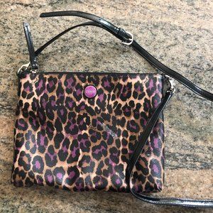 Coach leopard print bag